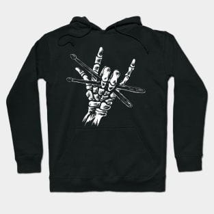 Skeleton with drumsticks Hoodie